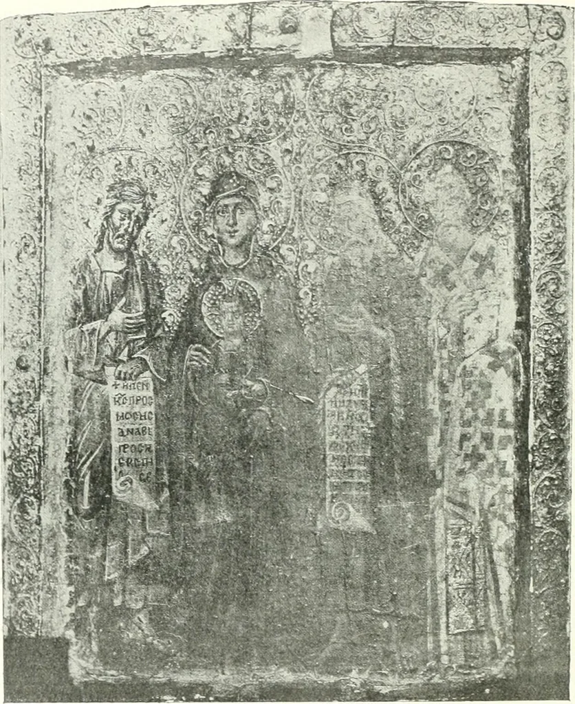 An illustration from Ikonografia Bogomateri, 1914, leaf 157