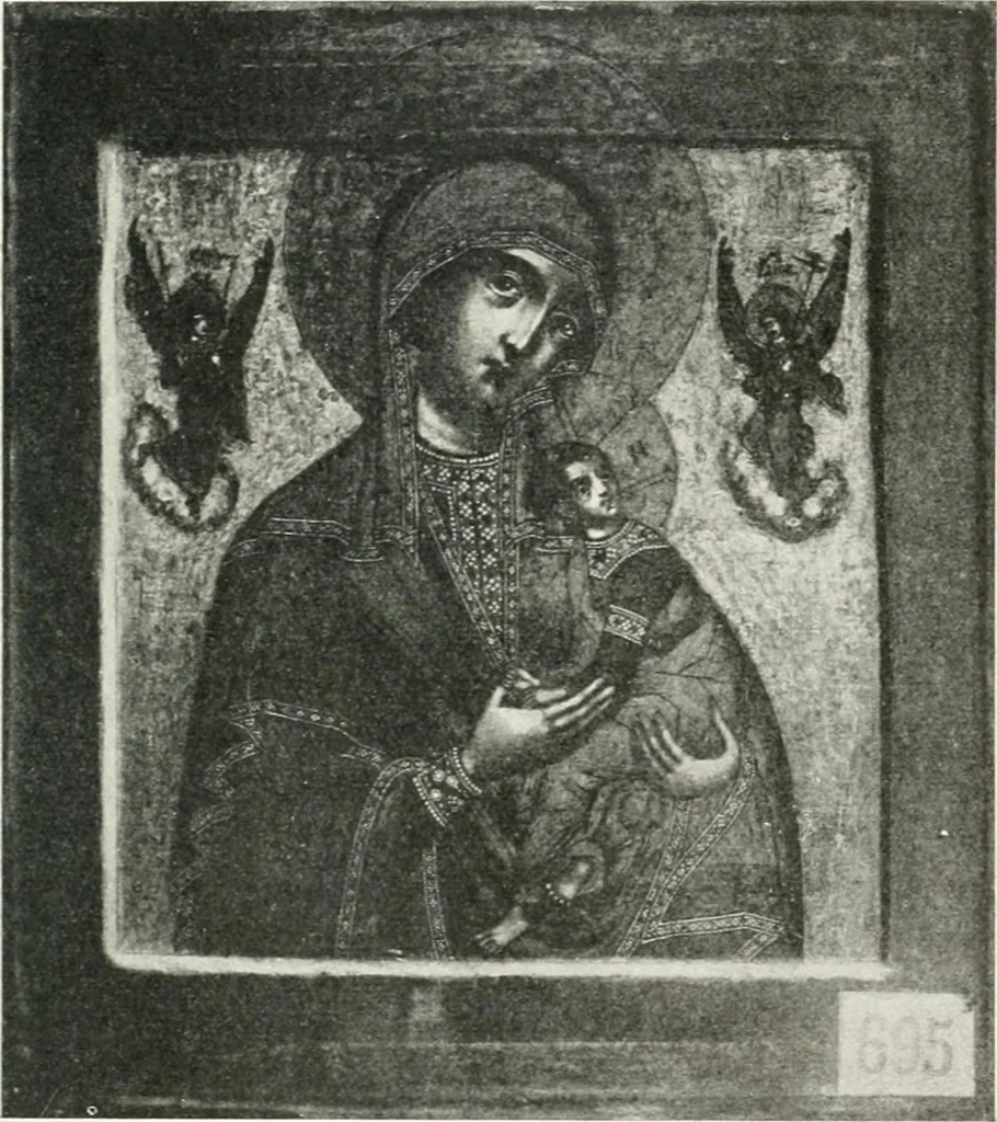 An illustration from Ikonografia Bogomateri, 1914, leaf 160