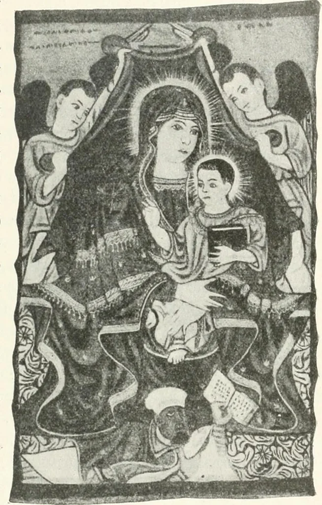An illustration from Ikonografia Bogomateri, 1914, leaf 184