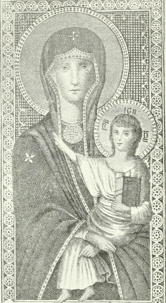 An illustration from Ikonografia Bogomateri, 1914, leaf 189