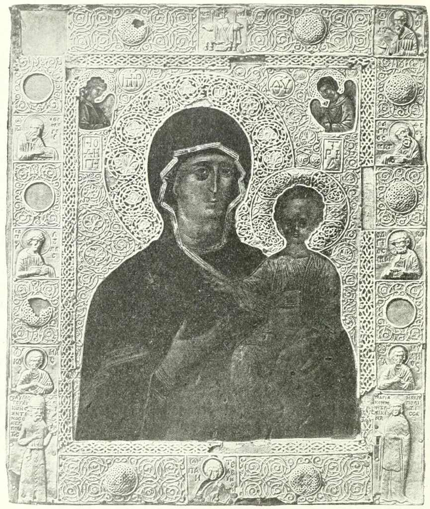 An illustration from Ikonografia Bogomateri, 1914, leaf 211