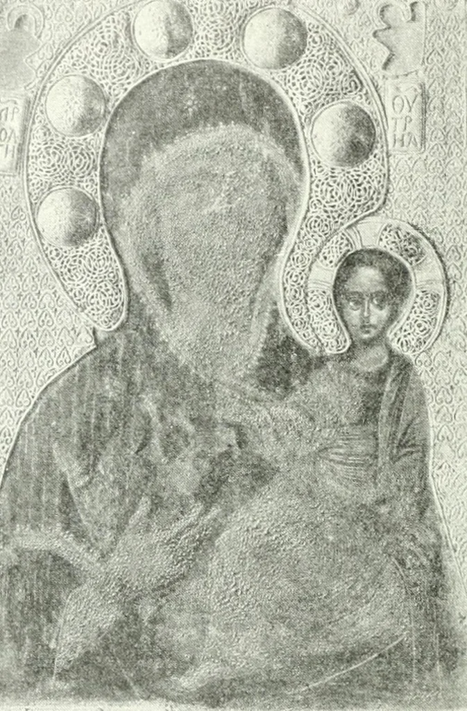 An illustration from Ikonografia Bogomateri, 1914, leaf 215