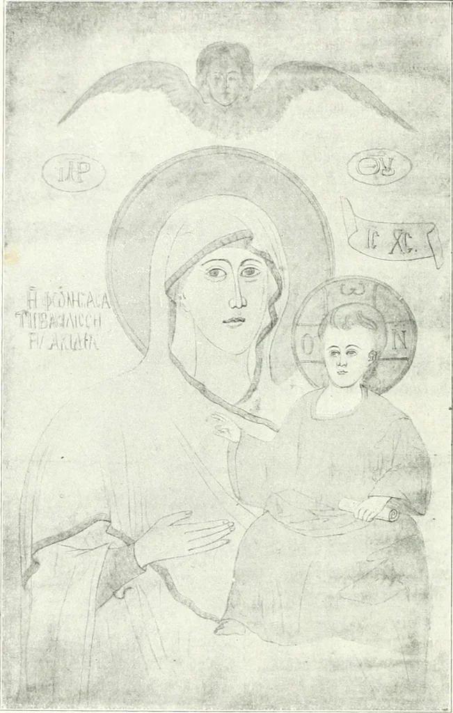 An illustration from Ikonografia Bogomateri, 1914, leaf 221