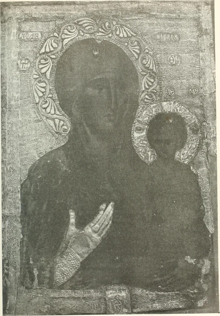 An illustration from Ikonografia Bogomateri, 1914, leaf 222