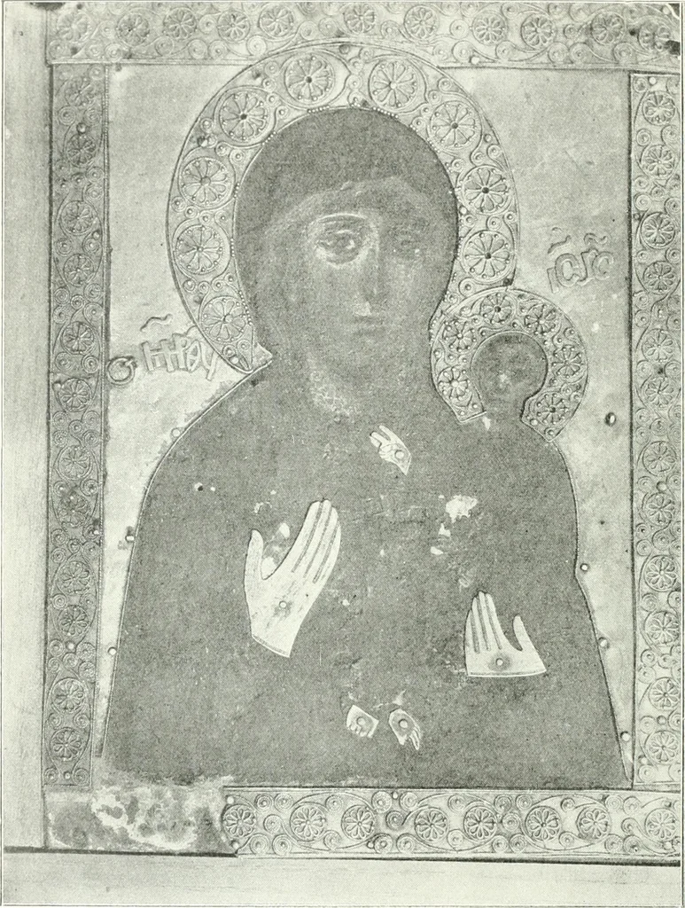 An illustration from Ikonografia Bogomateri, 1914, leaf 235