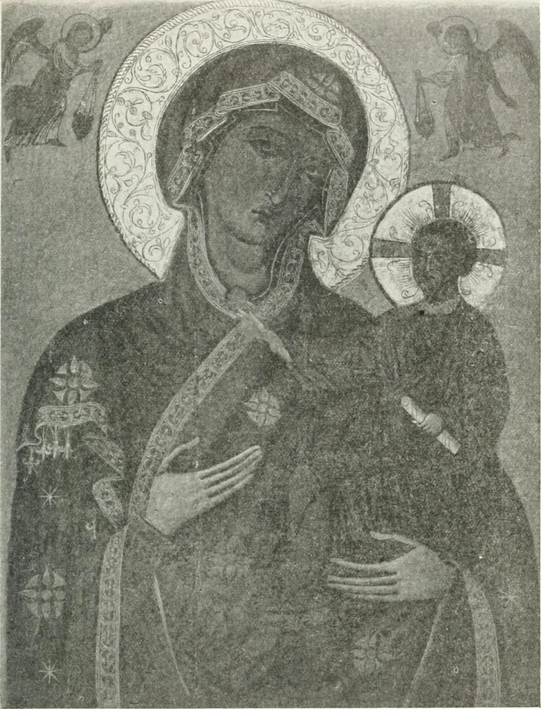 An illustration from Ikonografia Bogomateri, 1914, leaf 240