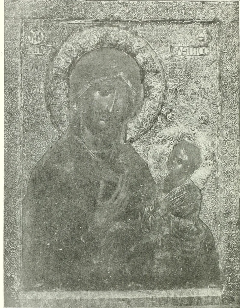 An illustration from Ikonografia Bogomateri, 1914, leaf 243
