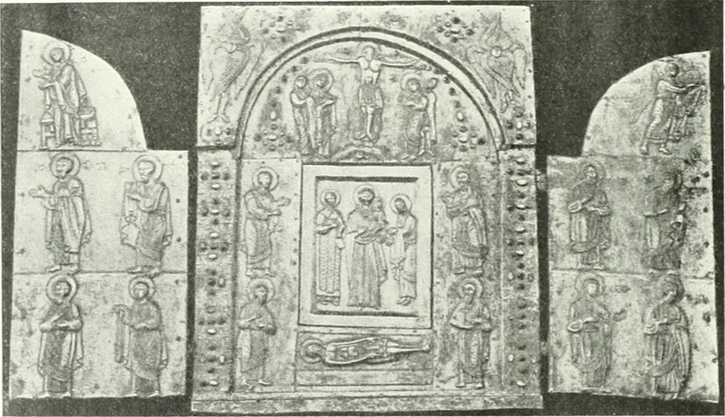 An illustration from Ikonografia Bogomateri, 1914, leaf 255