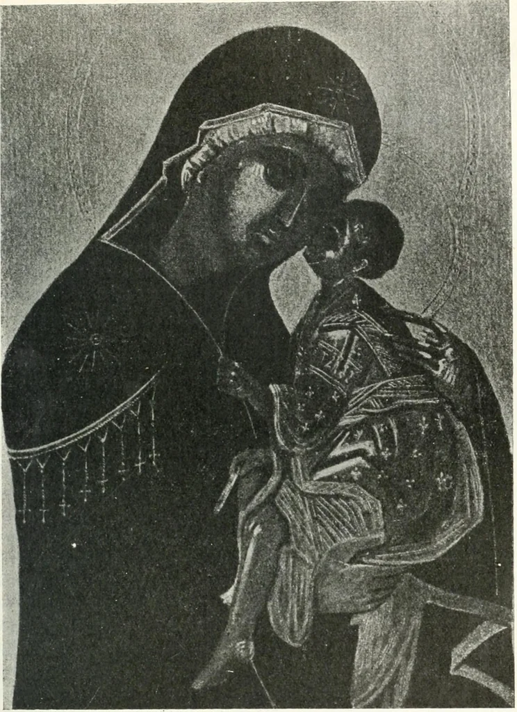 An illustration from Ikonografia Bogomateri, 1914, leaf 276