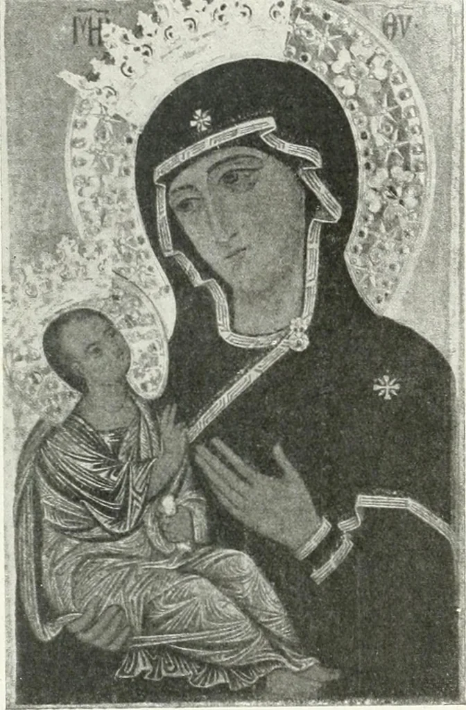 An illustration from Ikonografia Bogomateri, 1914, leaf 298