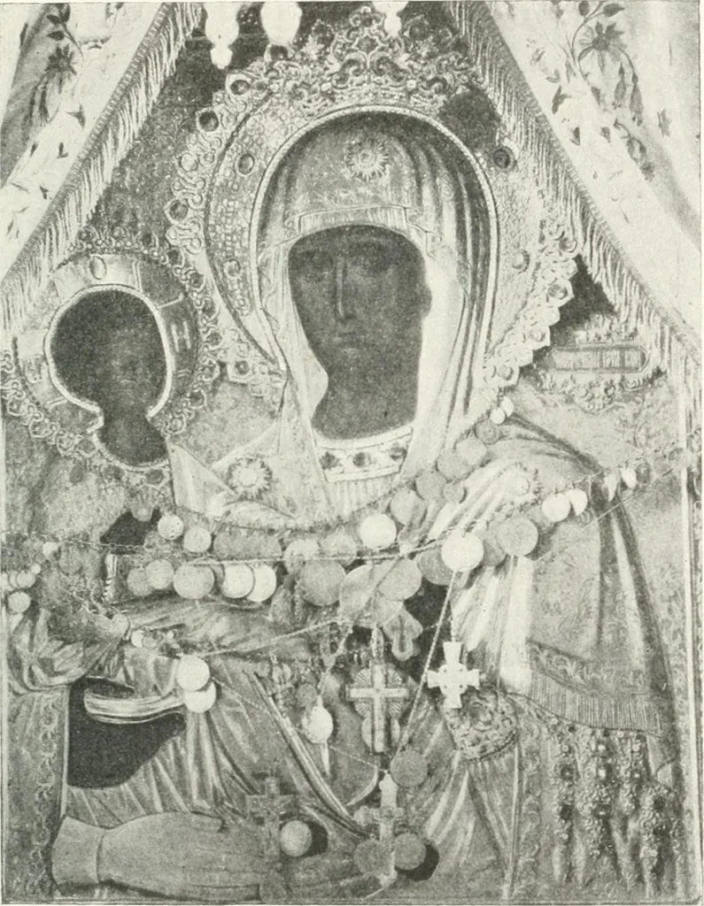 An illustration from Ikonografia Bogomateri, 1914, leaf 302