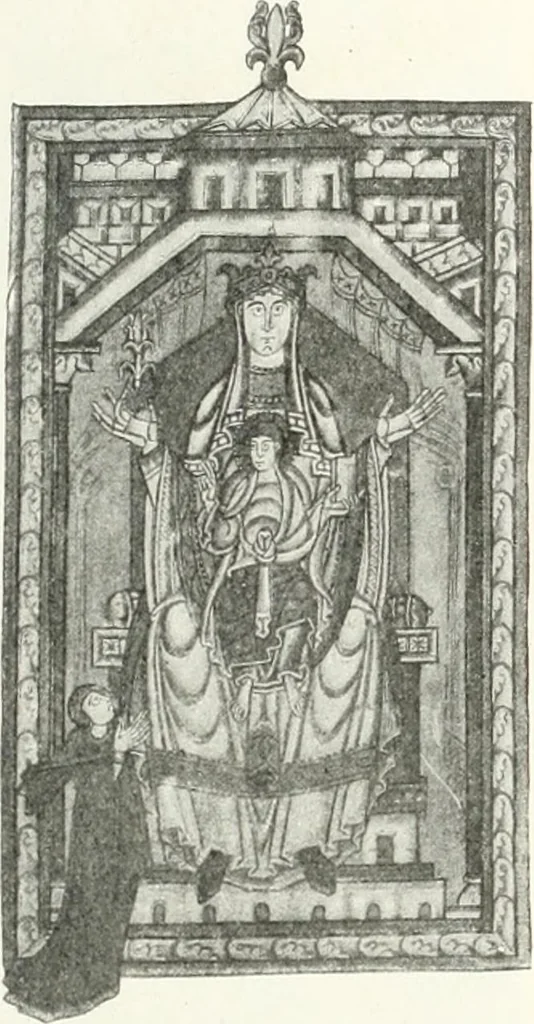 An illustration from Ikonografia Bogomateri, 1914, leaf 360