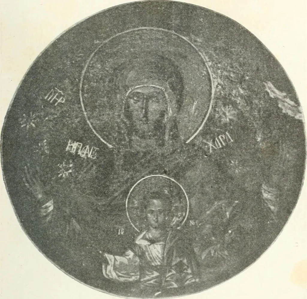 An illustration from Ikonografia Bogomateri, 1914, leaf 366