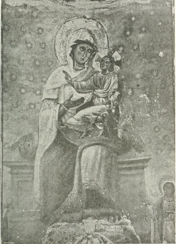 An illustration from Ikonografia Bogomateri, 1914, leaf 424