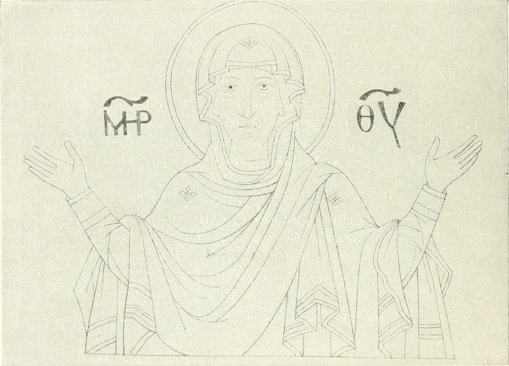 An illustration from Ikonografia Bogomateri, 1914, leaf 85