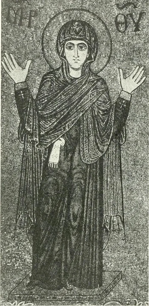 An illustration from Ikonografia Bogomateri, 1914, leaf 91