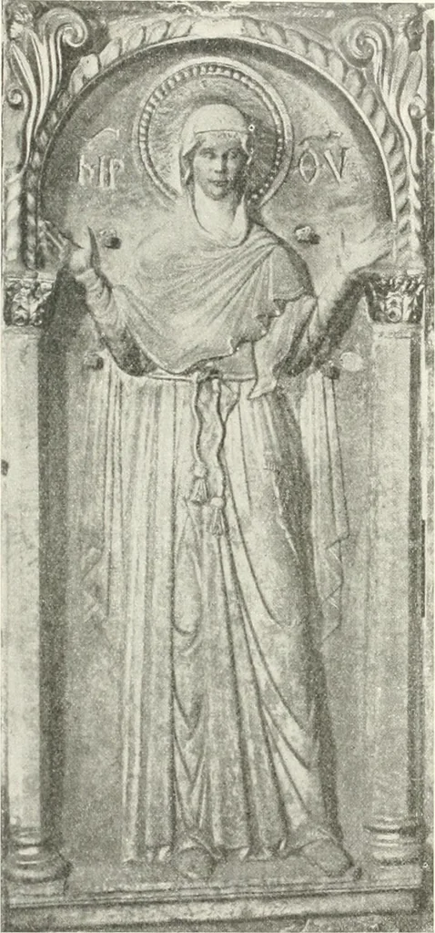 An illustration from Ikonografia Bogomateri, 1914, leaf 96