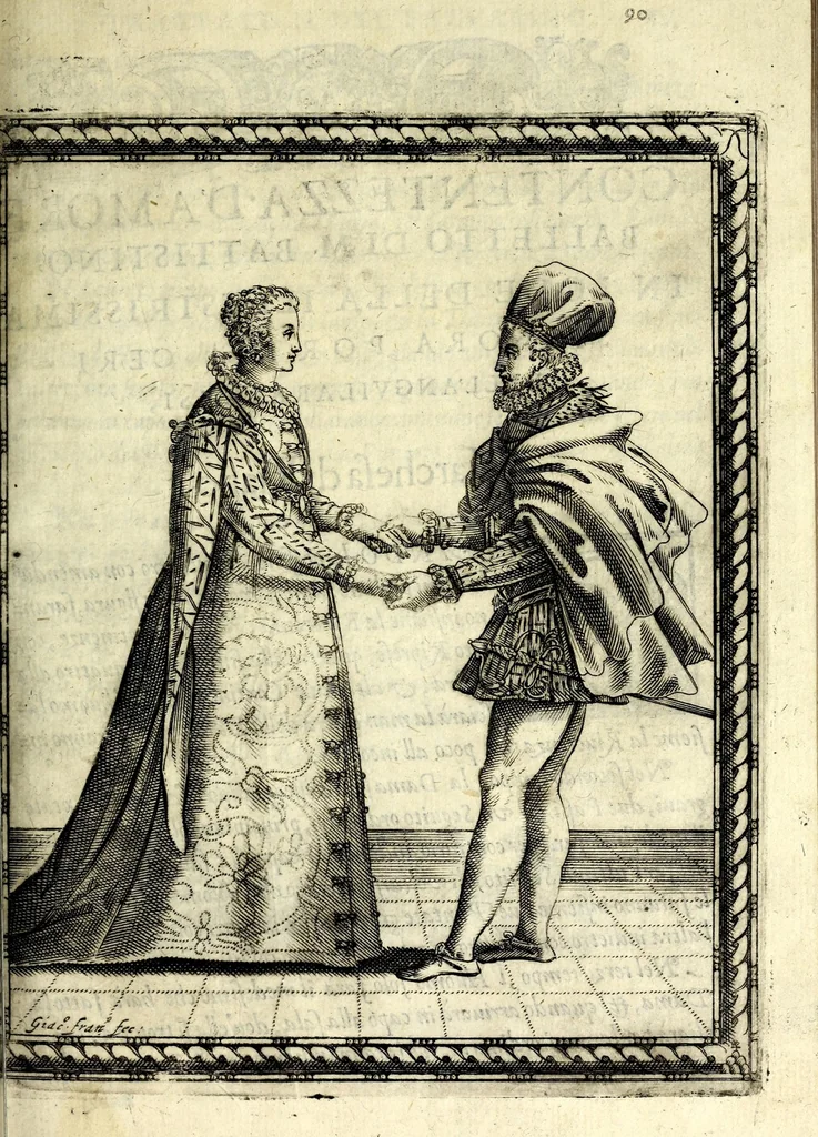 An illustration from Il ballarino, 1581, leaf 173