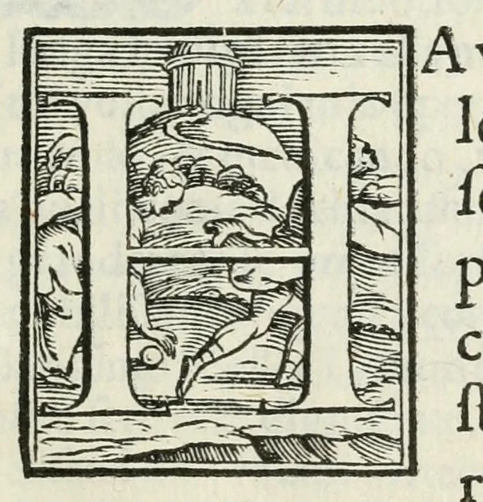 An illustration from Il Bassano, 1577, leaf 7