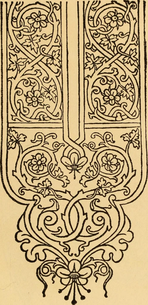 An illustration from Il Burato : libro de recami, 1909, leaf 100