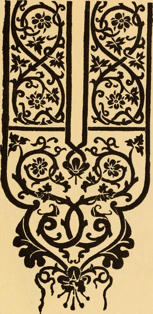 An illustration from Il Burato : libro de recami, 1909, leaf 104