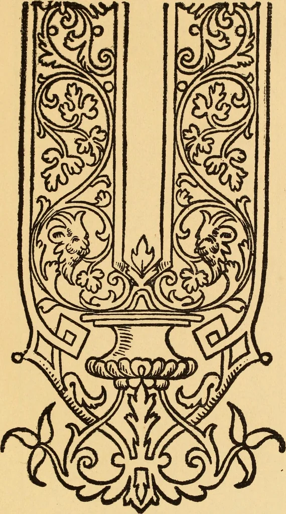 An illustration from Il Burato : libro de recami, 1909, leaf 148