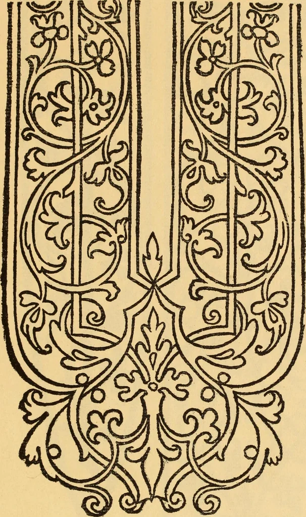 An illustration from Il Burato : libro de recami, 1909, leaf 156