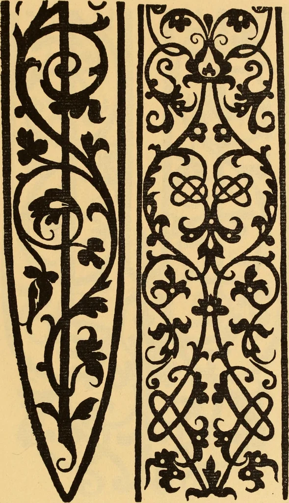 An illustration from Il Burato : libro de recami, 1909, leaf 158