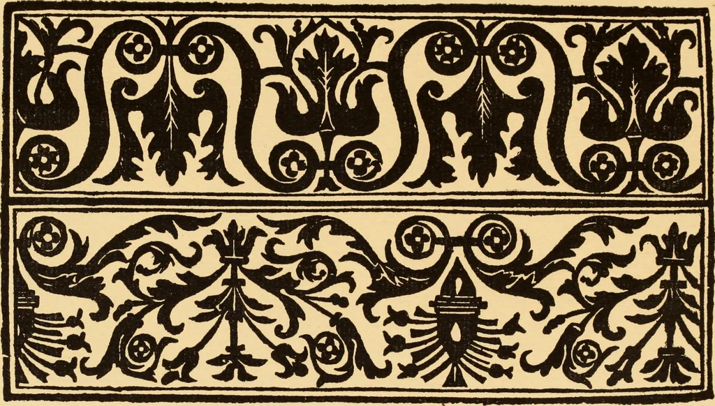 An illustration from Il Burato : libro de recami, 1909, leaf 166