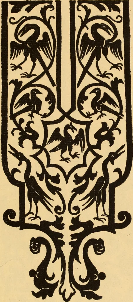 An illustration from Il Burato : libro de recami, 1909, leaf 184