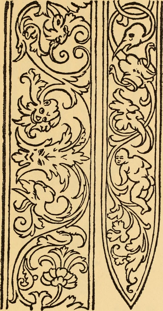 An illustration from Il Burato : libro de recami, 1909, leaf 190