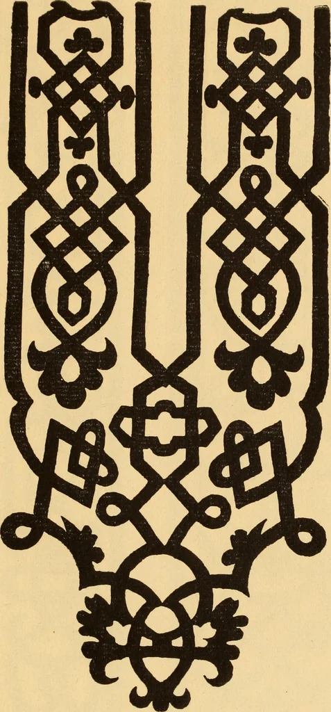 An illustration from Il Burato : libro de recami, 1909, leaf 200
