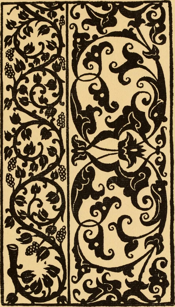 An illustration from Il Burato : libro de recami, 1909, leaf 208