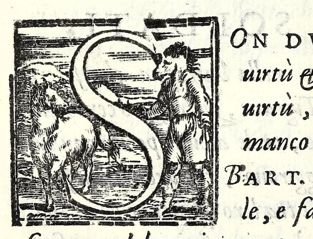 An illustration from Il cancellieri del Doni, 1562, leaf 112