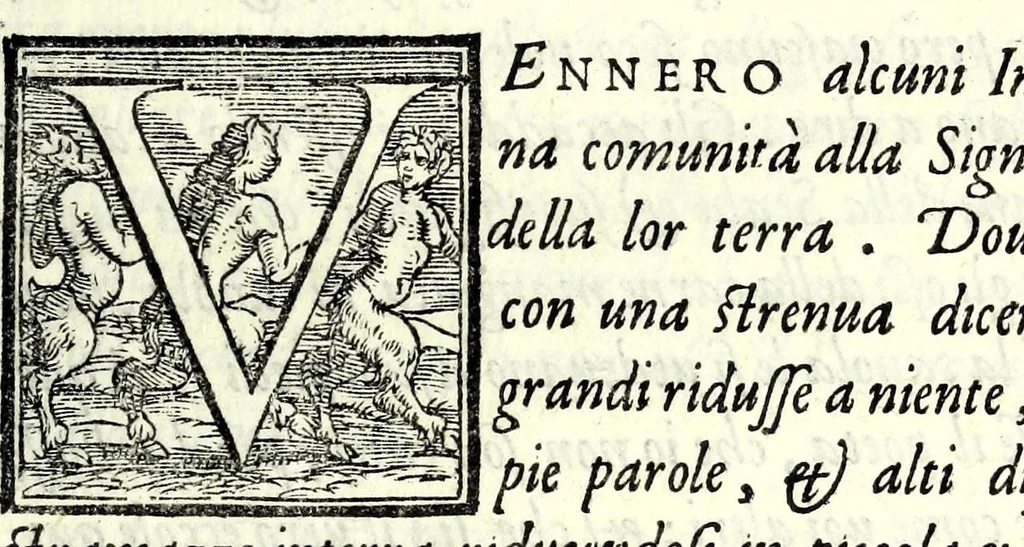 An illustration from Il cancellieri del Doni, 1562, leaf 25