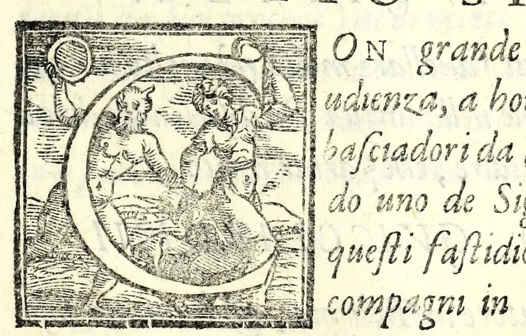 An illustration from Il cancellieri del Doni, 1562, leaf 29