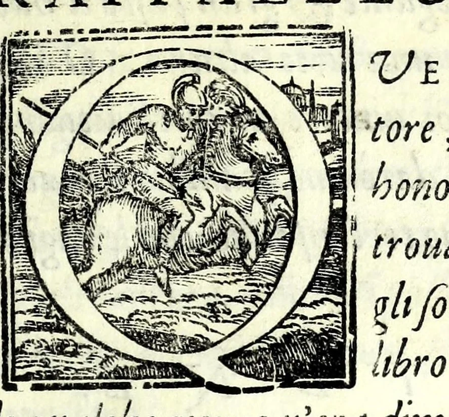 An illustration from Il cancellieri del Doni, 1562, leaf 57