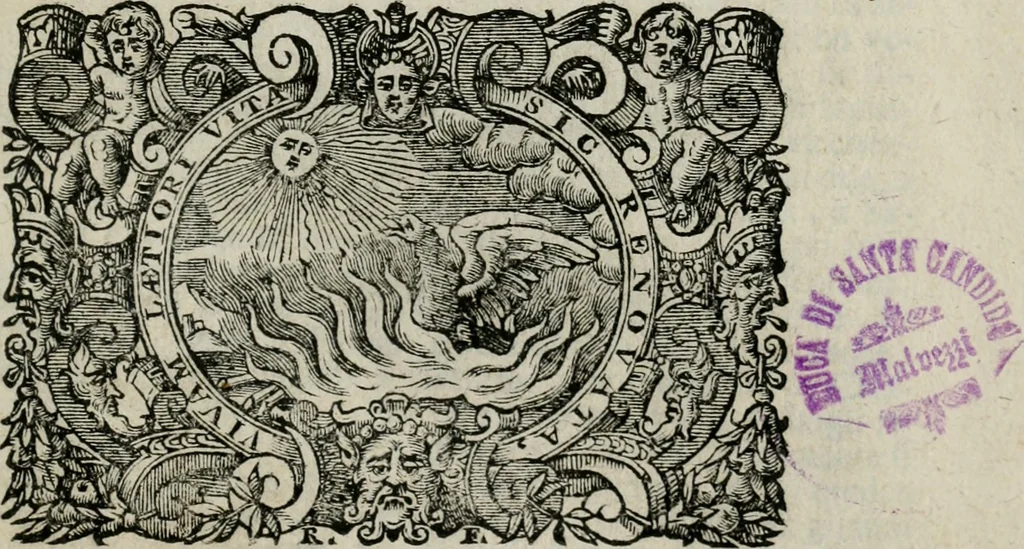 An illustration from Il cannocchiale Aristotelico, o sia, Idea dell'arguta et ingegniosa elocutione : che serue à tutta l'arte oratoria, lapidaria, et simbolica, 1682, leaf 4