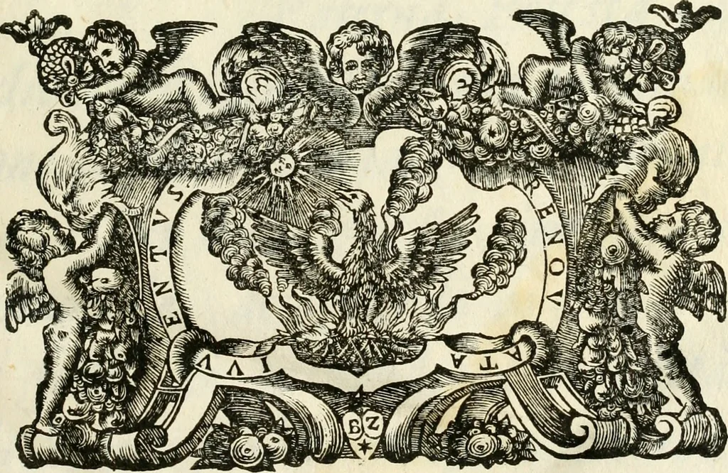An illustration from Il cannocchiale aristotelico, o sia, Idea dell'arguta et ingeniosa elocutione : che serue à tutta l'arte oratoria, lapidaria, et simbolica, 1670, leaf 8