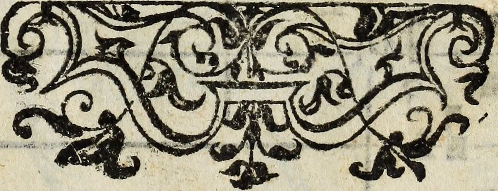 An illustration from Il cantore addottrinato, ovvero Regole del canto corale, oue con breue, e facil metodo s'insegna la practica de' precetti più necessari del canto fermo; il modo di mantenere il coro semprealla medesima altezza di voce; di ripigliare doue resta l'organo; d'intonare molte cose, che frà l'anno si cantano; e in particolare tutti gl'inni, 1682, leaf 56
