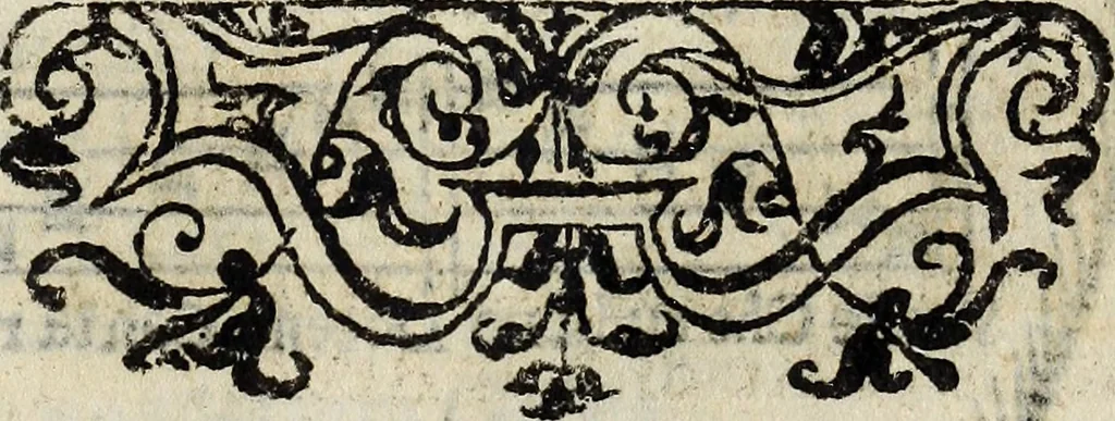 An illustration from Il cantore addottrinato, ovvero Regole del canto corale, oue con breue, e facil metodo s'insegna la practica de' precetti più necessari del canto fermo; il modo di mantenere il coro semprealla medesima altezza di voce; di ripigliare doue resta l'organo; d'intonare molte cose, che frà l'anno si cantano; e in particolare tutti gl'inni, 1682, leaf 62
