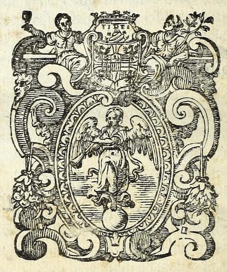 An illustration from Il castiglione, overo, Dell' arme di nobiltà : dialogo, 1587, leaf 192