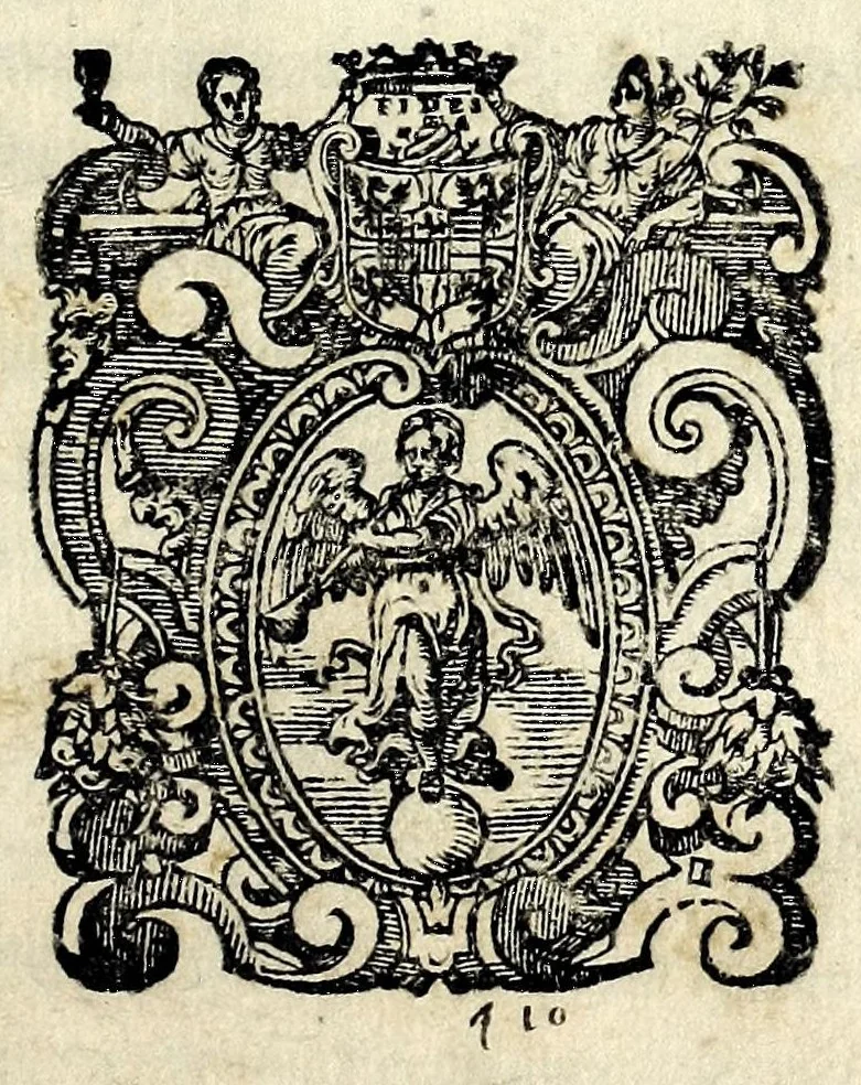 An illustration from Il castiglione, overo, Dell' arme di nobiltà : dialogo, 1587, leaf 5