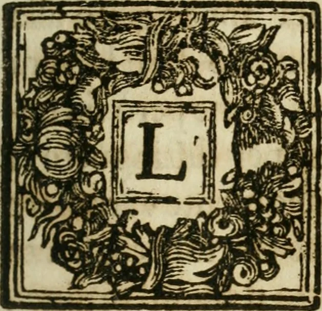 An illustration from Il cavaliere e la dama; overo, Discorsi familiari nell'ozio tusculano autunnale dell'anno 1674, sopra alcune cose appartenenti à caualieri & alle dame, cosi nelle legge scritta come in quella della conuenienza, contenute negli argomenti registrati nell'annesso indice, 1675, leaf 96
