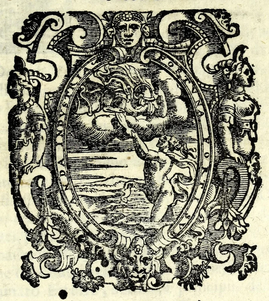 An illustration from Il Cesare : tragedia, 1594, leaf 5