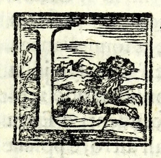 An illustration from Il Cesare : tragedia, 1594, leaf 7