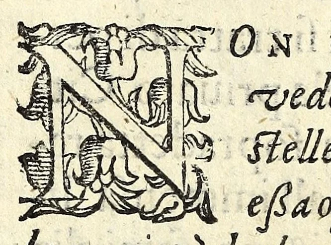 An illustration from Il Clorindo, tragedia pastorale, 1603, leaf 12