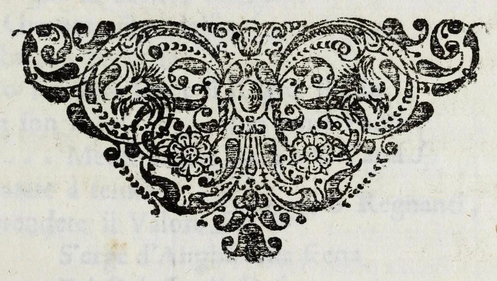 An illustration from Il colosso della costanza : cantata musicale in lode dell'inuittissimo rè della Gran Bretagna Giacomo II, ed all'istesso da' signori conuittori del Seminario Romano, 1689, leaf 5