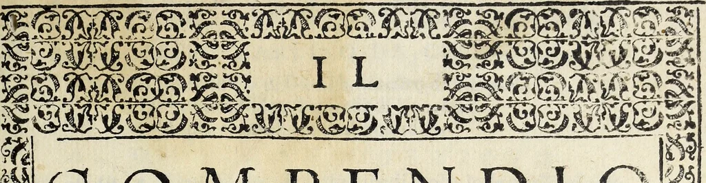 An illustration from Il compendio della mvsica, nel qvale brevemente si tratta dell' arte del contrapunto, diviso in qvatro libri, 1588, leaf 4