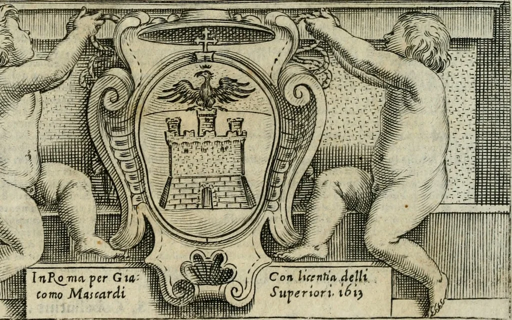 An illustration from Il compvtista pagato di Lattantio Agvcchia. Per trouare in vn subito il conto fatto di qualunque sorte di pagamento, che si faccia, cosi a giorni, come à mesi, & anno, 1613, leaf 8